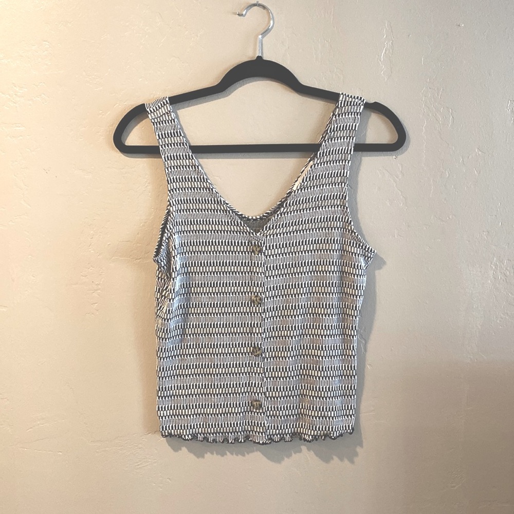 Patterned Crop Top